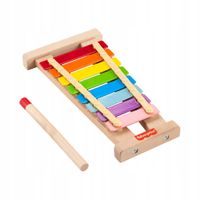 FISHER PRICE DREWNIANE MUZYCZNE CYMBAŁKI PIANINKO KSYLOFON HXV13