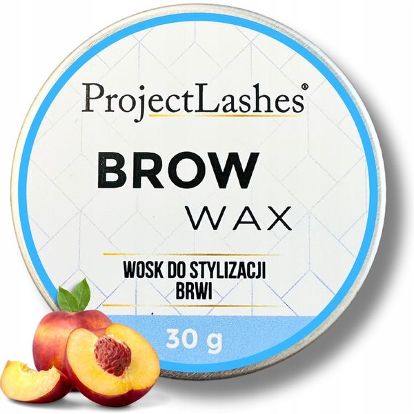 ProjectLashes Wosk Do Układania Brwi Odżywczy Peach 30 ml zdjęcie 3