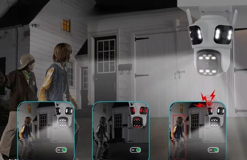 POTRÓJNA KAMERA WIFI IP SMART ZEWNĘTRZNA OBROTOWA UHD 8MP ZOOM ICSEE 3w1 na Arena.pl