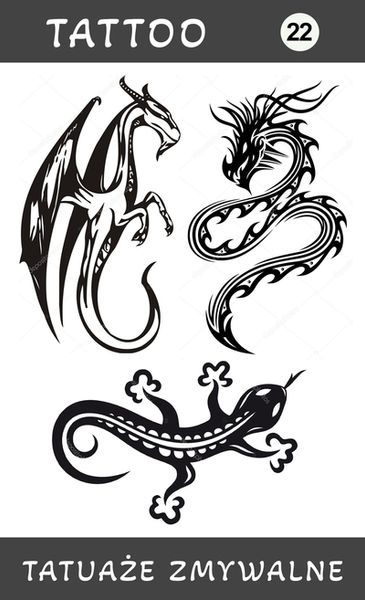 Tatuaże zmywalne Smoki zdjęcie 1