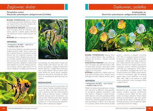 ATLAS RYB AKWARIOWYCH 150 GATUNKÓW Maja Prusińska TWARDA w.2023 na Arena.pl