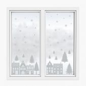 Naklejki Zimowe Domki SW039