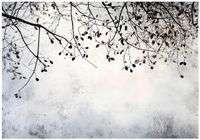 FOTOTAPETA GAŁĄZKI BETON DRZEWO SYPIALNIA SALON TAPETA FLIZELINA 300x210