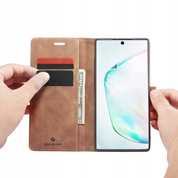 Spacecase Wallet Galaxy Note 10+ Light Brown zdjęcie 14