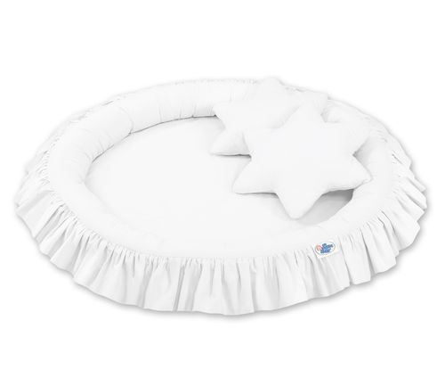 Gniazdko z falbanką - białe na Arena.pl