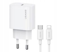 Ładowarka sieciowa USAMS T65 US-CC226 USB-C PD 20W Fast Charging + kabel US