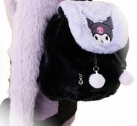 PLECAK KUROMI duży plecak PUSZYSTY ramiączka REGULOWANE CZARNY PLECAK