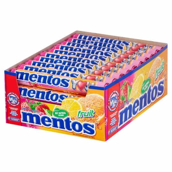 (x40) MENTOS Draże Fruit 38g zdjęcie 1