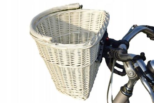 Kosz wiklinowy na rower koszyk ROWEROWY na click wiklina polski 3 kolory na Arena.pl