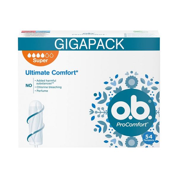 O.B. ProComfort Super TAMPONY 54 sztuki zdjęcie 2