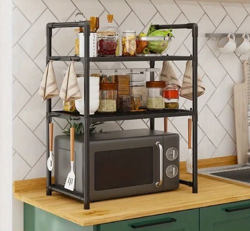 ORGANIZER KUCHENNY NAD MIKROFALÓWKĘ OPIEKACZ PÓŁKA REGAŁ PRZYPRAWY na Arena.pl