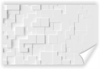 Fototapeta PREMIUM STRUKTURA ZMYWALANA abstrakcyjna biała tapeta