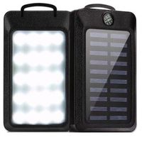 Powerbank Solarny Bank Energi Panel LEDowy Latarka