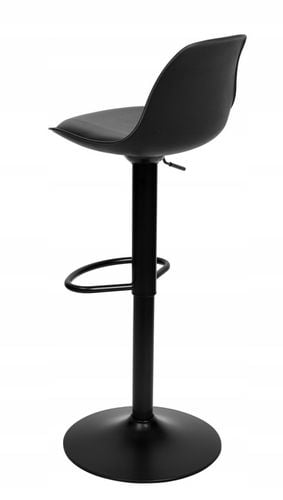 Hoker Barowy Obrotowy Stołek Krzesło Regulowane Tapicerowane Ekoskóra na Arena.pl