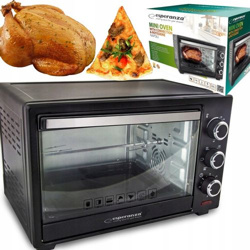 PIEKARNIK ELEKTRYCZNY Z KONWEKCJĄ ROŻNEM I RUSZTEM 25L TERMOOBIEG TERMOSTAT na Arena.pl