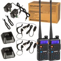 2x MOCNA KRÓTKOFALÓWKA WALKIE TALKIE BAOFENG UV-5R 5W PMR RADIOTELEFON