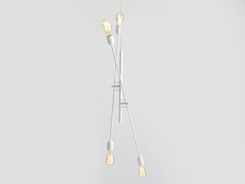 Lampa wisząca TWIGO 4 – biały zdjęcie 3