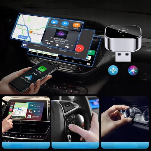 Adapter Carplay Android Auto 2W1 Bezprzewodowy Car Play Bluetooth 5.0 na Arena.pl