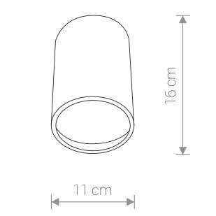 Downlight LAMPA zewnętrzna stropowa FOG 3403 Nowodvorski sufitowa OPRAWA ogrodowa outdoor IP44 tuba grafitowa zdjęcie 5