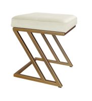 Pufa ZETA LOFT taboret podnóżek podstawa złota MG50