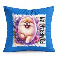PODUSZKA NIEBIESKA PREZENT - PIES PSY PIESEK RASA POMERANIAN SZPIC