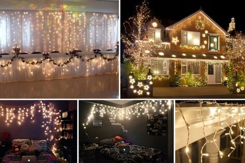 LAMPKI OŚWIETLENIE ŚWIĄTECZNE ZEWNĘTRZNE SOPLE LED ŚWIATEŁKA OGRODOWE DOM na Arena.pl