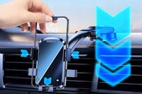 UNIWERSALNY UCHWYT HOLDER MOCOWANY DO DESKI SZYBY Z REGULACJĄ DŁUGOŚCI