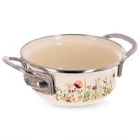 Garnek Emaliowany do Gotowania Tradycyjny na Gaz Indukcję 14 cm 0,6L Maki