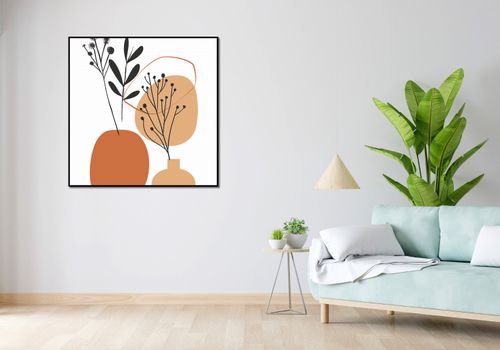 Plakat 100x100cm Botaniczny Pastel na Arena.pl
