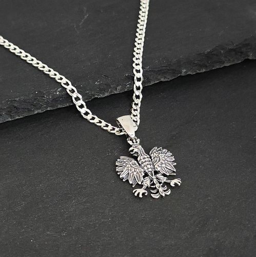 Zawieszka Srebrna pr. 925 Wisiorek ORZEŁ w Koronie Godło Polski (Mały) na Arena.pl