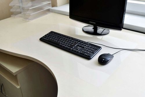 PODKŁADKA NA BIURKO STÓŁ BLAT MATA OCHRONNA PRZEZROCZYSTA PCV 70x50 na Arena.pl