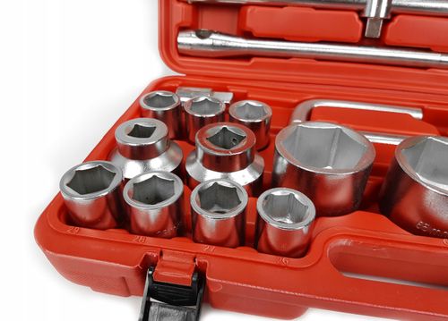 klucze nasadowe 26pcs 3/4"&1" 21-65mm 6-kąt na Arena.pl