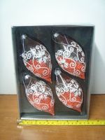 bombki szklane 4szt  sopel 3761