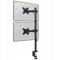 Uchwyt biurkowy do monitora obrotowy na dwa monitory 13-27'' VESA pionowy