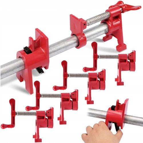 4x ŚCISK STOLARSKI RUROWY BEZKOŃCOWY 3/4 ZACISK na Arena.pl