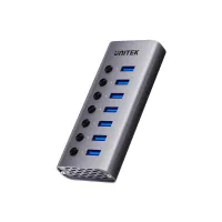 Unitek Hub USB A 3.0 7w1, 5Gbps z przełącznikami portów