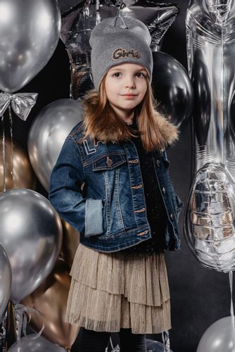 Jamiks MILA czapka dla dziewczynki beanie khaki 52-54 na Arena.pl