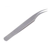 Pęseta do rzęs prosta srebrna