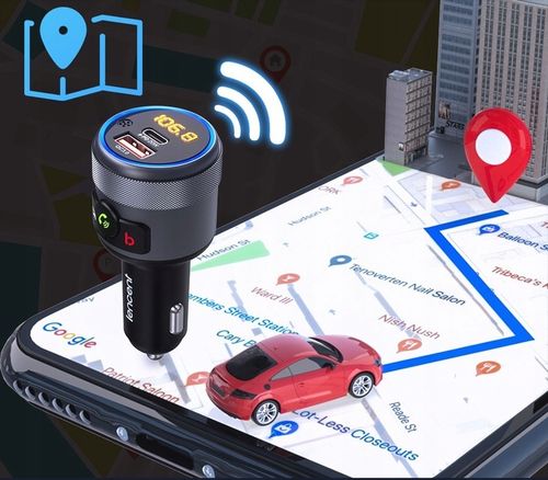 TRANSMITER FM BLUETOOTH 5.1 USB SZYBKA ŁADOWARKA QC 18W/PD 24W 12/24V BASS na Arena.pl