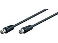MicroConnect Coax M-F 5m Black 75 Ohm