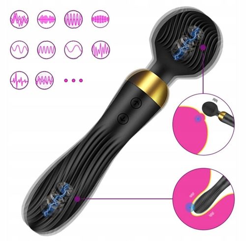 Wibrator Damski Ekskluzywny Masażer Łechtaczki 2w1 Sex Dildo Dwustronny na Arena.pl