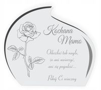 STATUETKA PODSTAWKA POD ZNICZ na grób + grawer XL