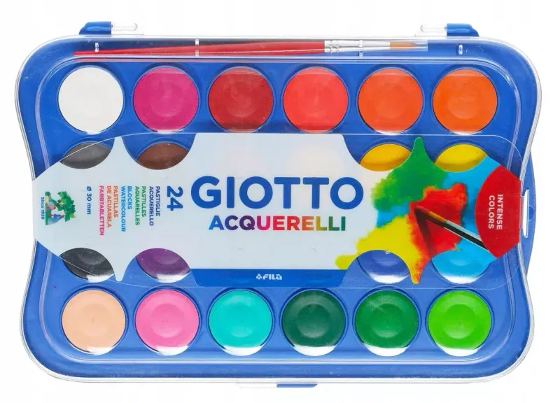 Farby akwarelowe, 24 kolory zdjęcie 1