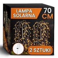 2x LAMPA OGRODOWA SOLARNA LED WODOSPAD DRZEWKO DMUCHAWIEC LAMPKI DO OGRODU