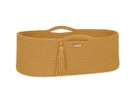 Kosz Mojżesza BOHO bawełniany Handmade z materacykiem - musztardowy