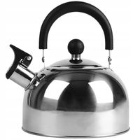 CZAJNIK na GAZ CZAJNIK z GWIZDKIEM POKRYWĄ 2L STAL INDUKCJA SREBRNY