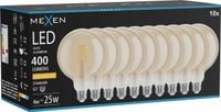 MEXEN VINTIS 10X ŻARÓWKA FILAMENT LED E27 G125 4W 2200K 400 LM AMBER