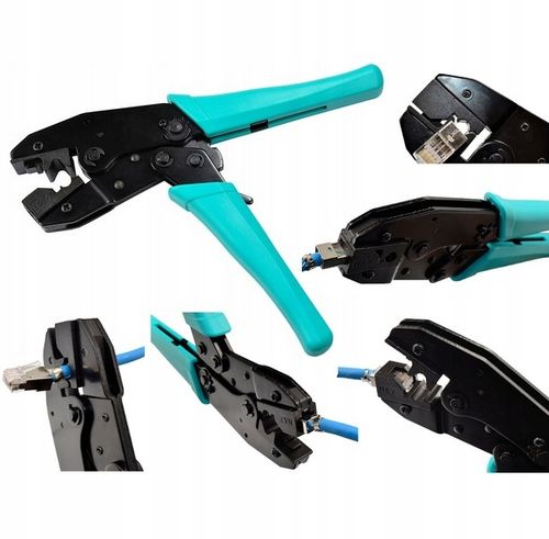 ZACISKARKA DO WTYKÓW EKRANOWANYCH RJ45 KAT.6A KAT.7 NA GRUBY KABEL na Arena.pl