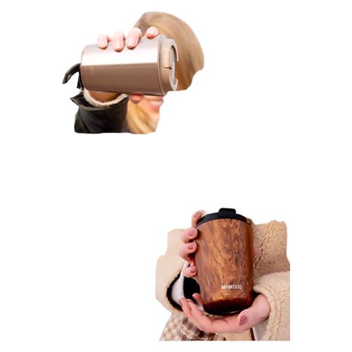 Kubek termiczny 350ml wzór dębowego drewna na Arena.pl