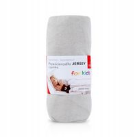 Prześcieradło JERSEY 100% bawełna z gumką GRUBE 80x180